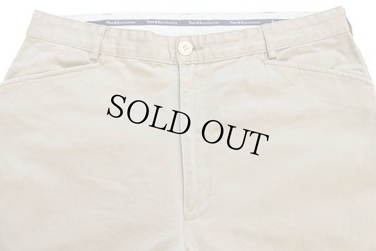 画像4: 90s ポルトガル製 ポロ ラルフローレン MARTIN PANT コットン チノパン カーキ w36★103 (4)