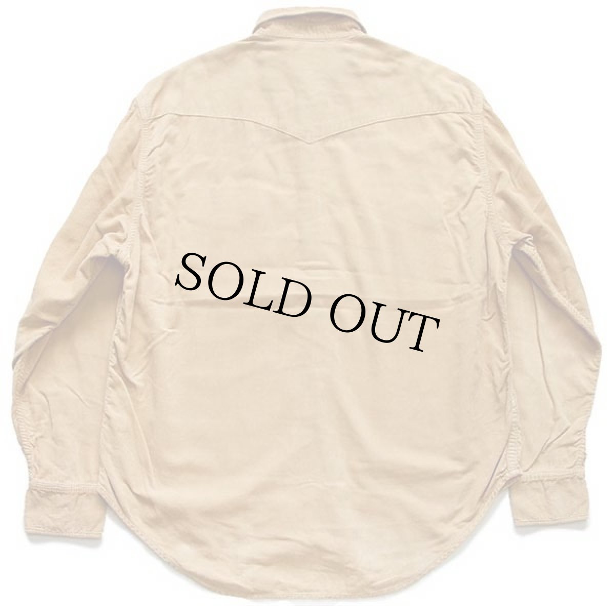 画像2: 90s Levi'sリーバイス コットン コーデュロイ ウエスタンシャツ 薄茶 XL★ユーロ (2)