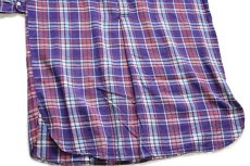 画像5: 80s JACKSON'S FINEST SHIRTS チェック コットン ライトネル グランパシャツ 43/44 (5)