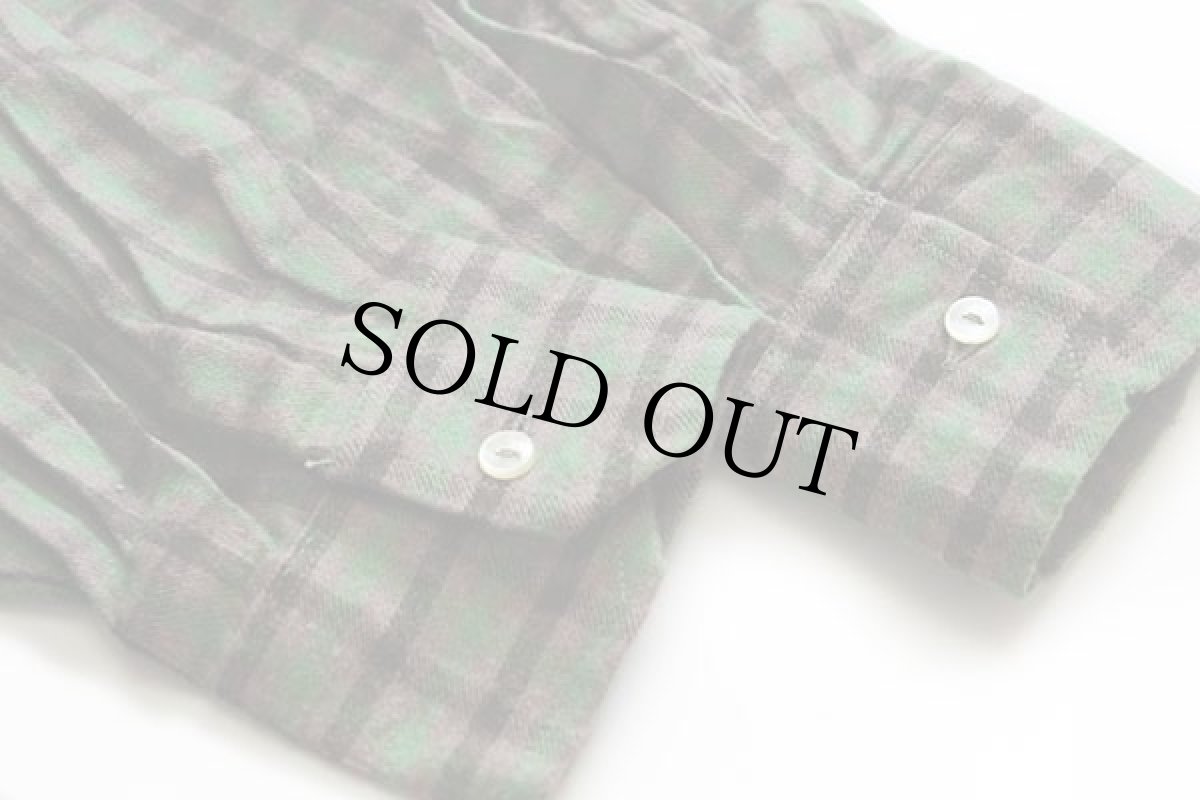 画像6: デッドストック★70s SPORTLICH chic チェック ライトネル グランパシャツ★特大 (6)