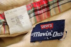 画像4: 70s USA製 Levi'sリーバイス Movin'On コーデュロイシャツ ベージュ L (4)