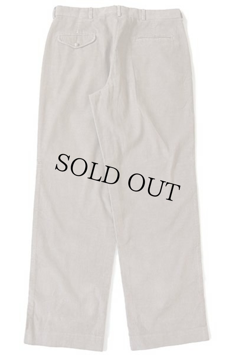 画像3: 90s USA製 LANDS'ENDランズエンド ツータック スラックス コーデュロイパンツ グレーブラウン w35 (3)