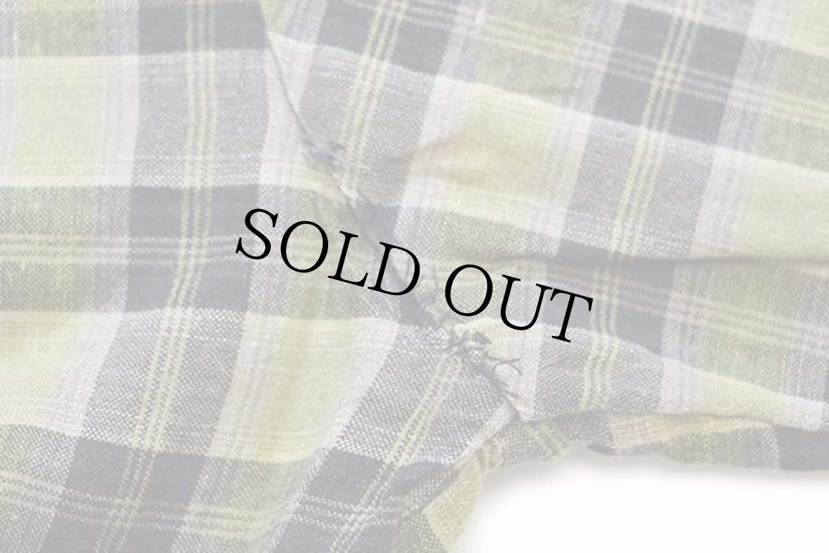 画像6: 80s PEYOTE チェック コットンパーカー M★インド綿 (6)