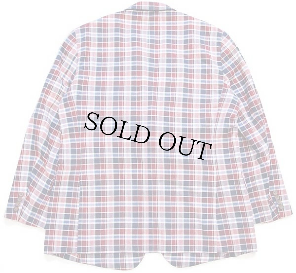 画像2: BROOKS BROTHERSブルックスブラザーズ 346 マドラスチェック 2つボタン テーラードジャケット 46R (2)