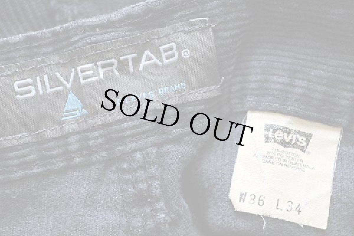 画像6: 00s Levi'sリーバイス SILVERTABシルバータブ コーデュロイ ペインターパンツ グレー w36 (6)