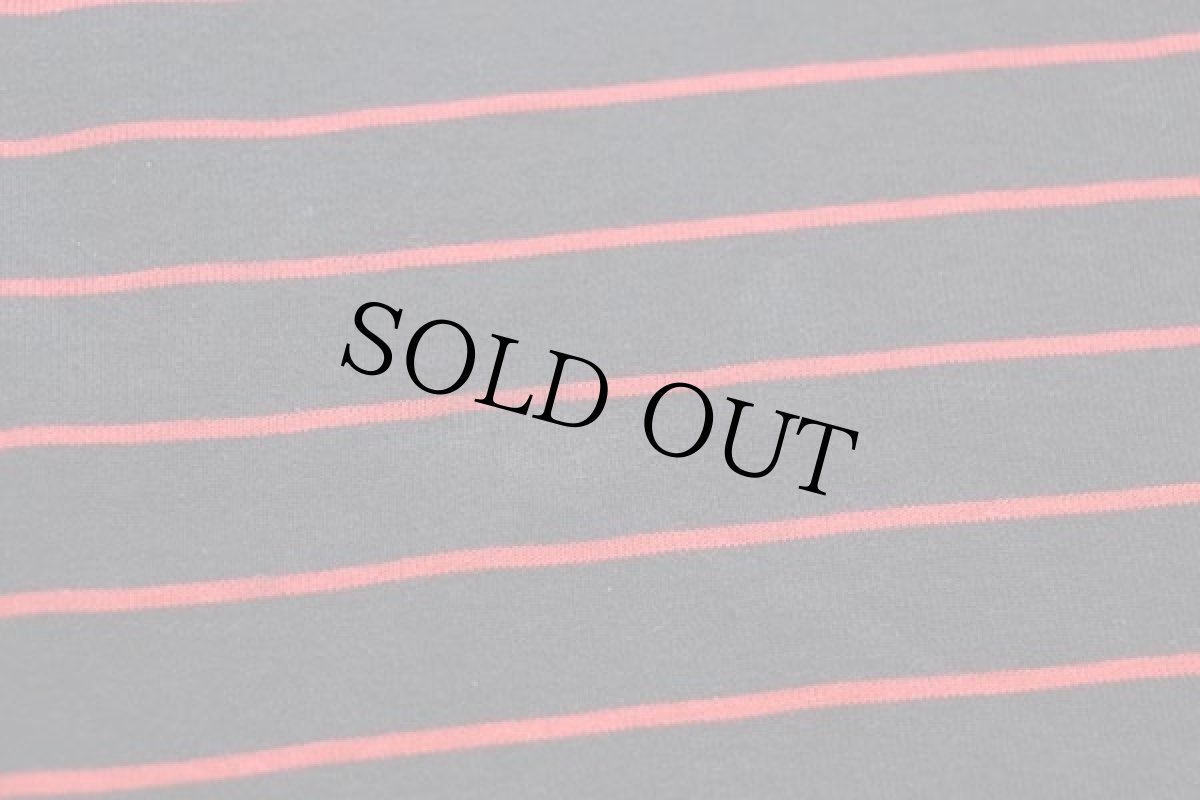 画像5: 90s USA製 bobbie brooks タートルネック ボーダー 切り替え 長袖Tシャツ 黒×赤 L (5)