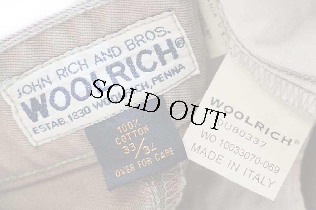 画像6: イタリア製 WOOLRICH JOHN RICH&BROS. ウールリッチ コットン チノパン グリーングレー w33 (6)
