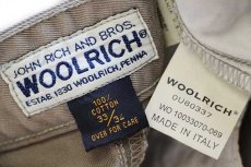 画像6: イタリア製 WOOLRICH JOHN RICH&BROS. ウールリッチ コットン チノパン グリーングレー w33 (6)