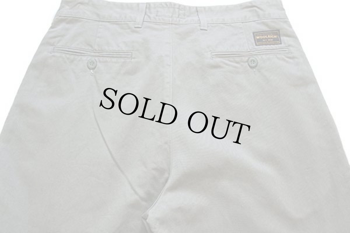 画像5: イタリア製 WOOLRICH JOHN RICH&BROS. ウールリッチ コットン チノパン グリーングレー w33 (5)