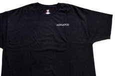 画像1: Hanes KENWOODケンウッド ロゴ コットンTシャツ 黒 2XL★特大 (1)