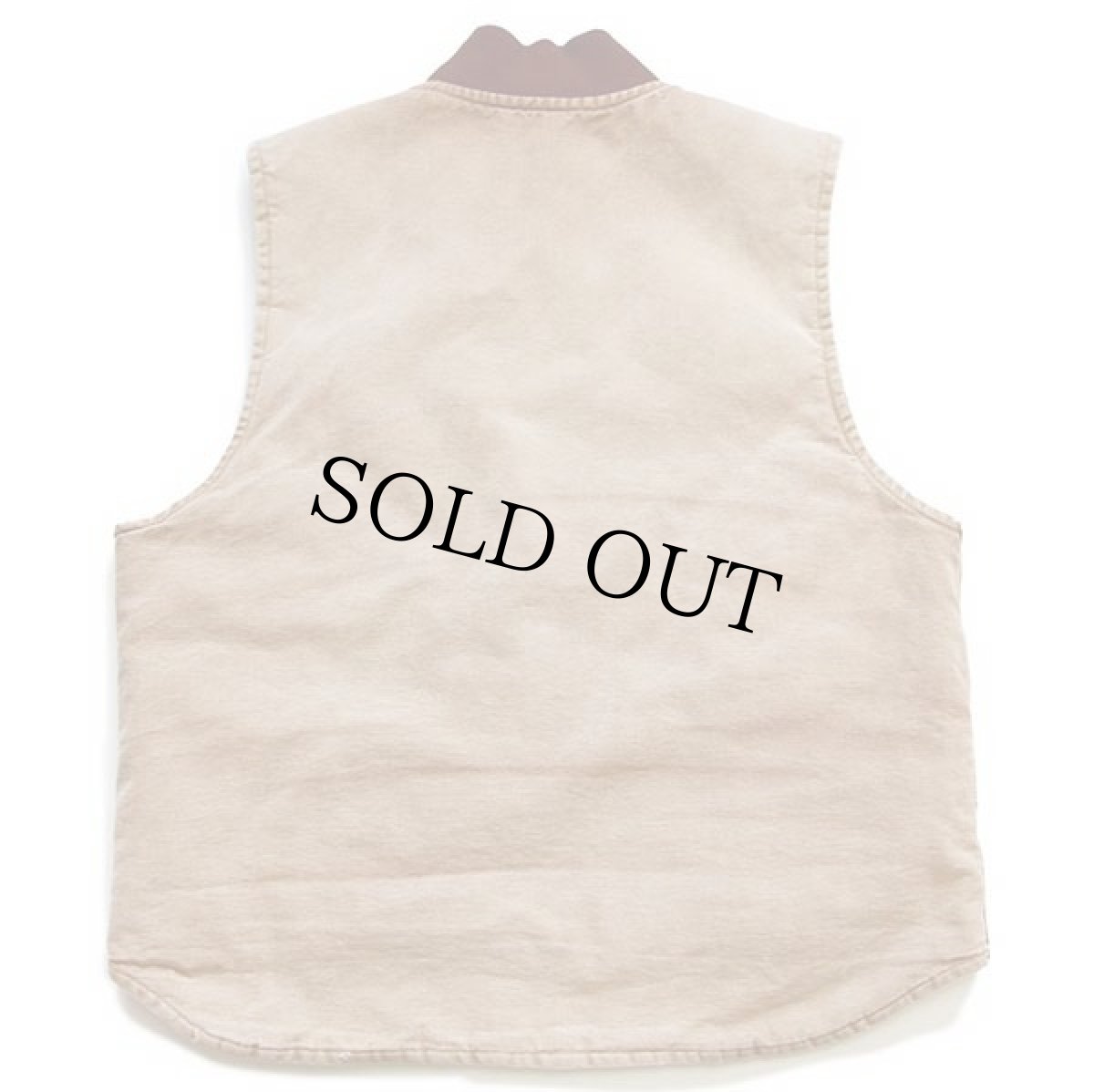 画像2: 90s USA製 carharttカーハート キルティングライナー ダックベスト 茶 フェード L (2)