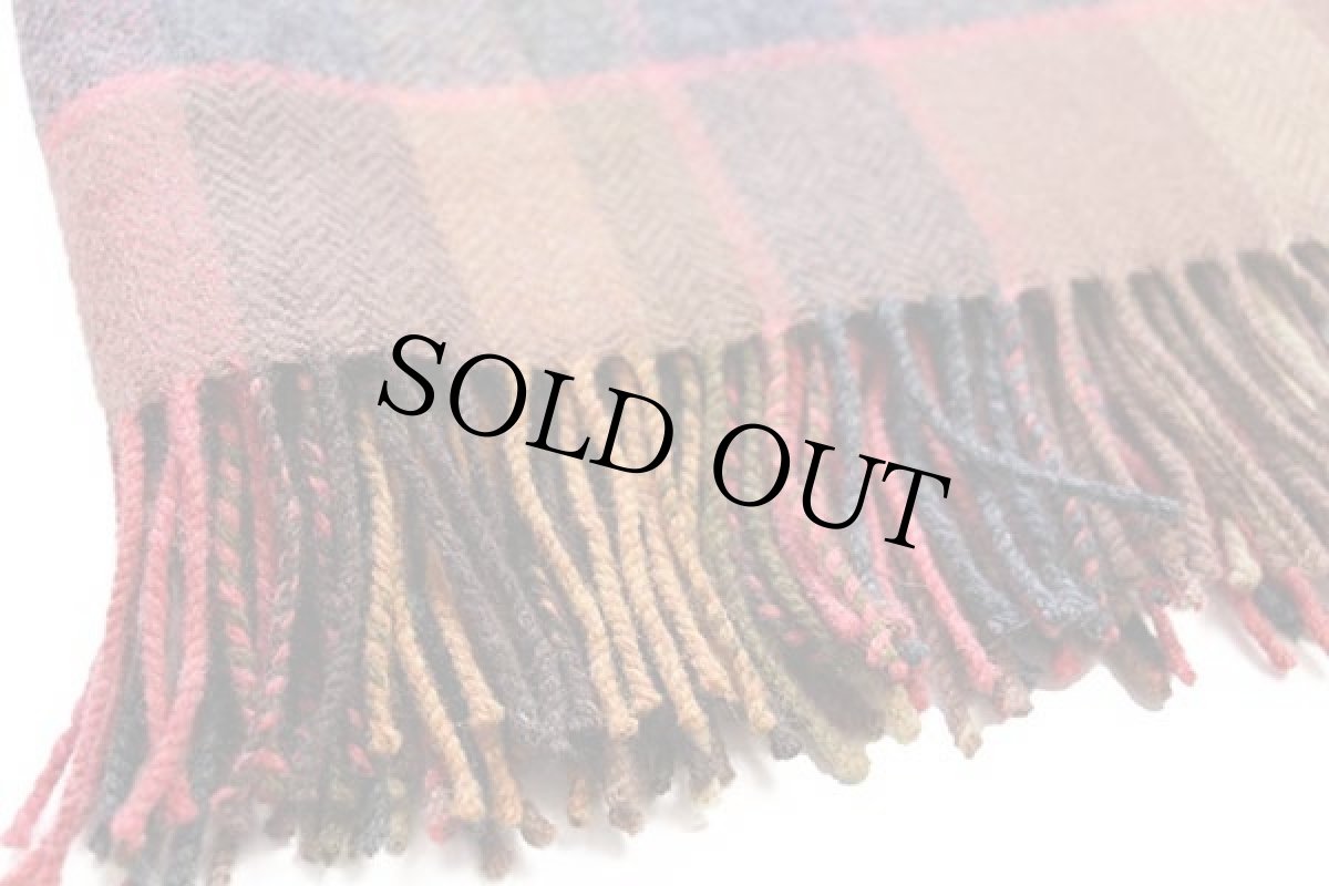 画像5: アイルランド製 AVOCA チェック ラムウール ブランケット (5)