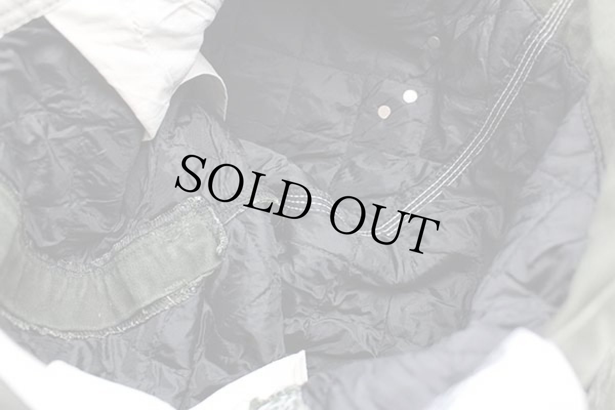 画像7: 00s メキシコ製 carharttカーハート キルティングライナー ダック地 ダブルニー オーバーオール モスグリーン w38 L30 (7)