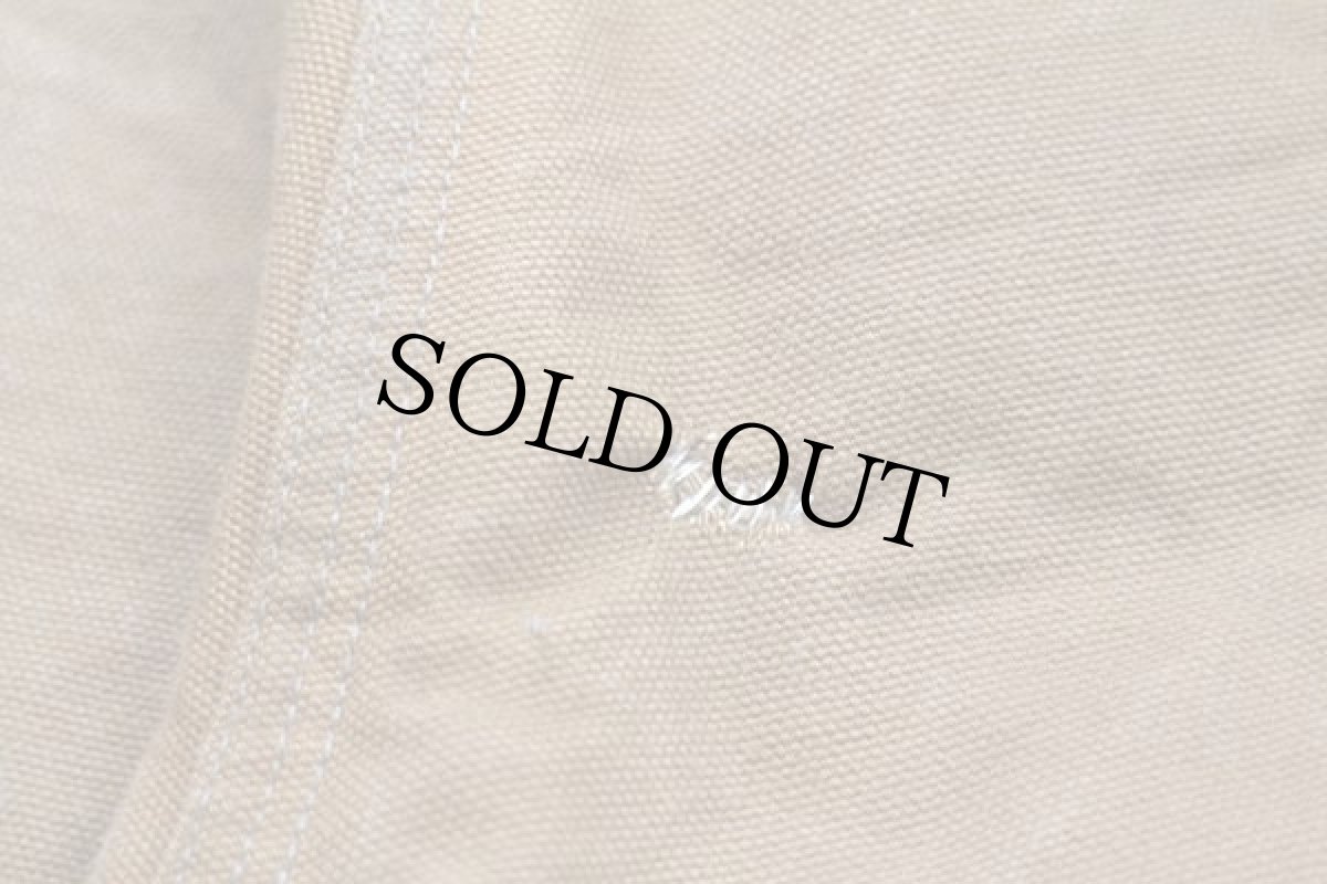 画像8: 90s USA製 carharttカーハート キルティングライナー ダック地 ダブルニー オーバーオール 茶 w34 L32 (8)