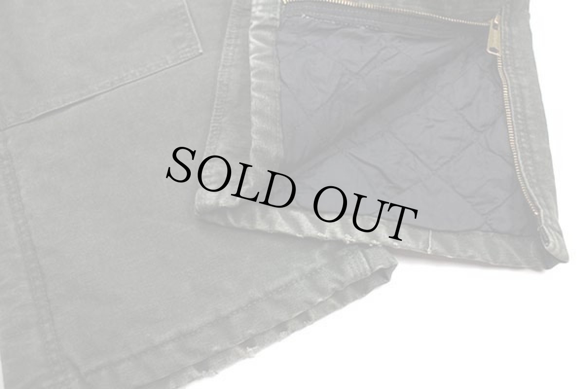 画像8: 00s メキシコ製 carharttカーハート キルティングライナー ダック地 ダブルニー オーバーオール モスグリーン w38 L30 (8)