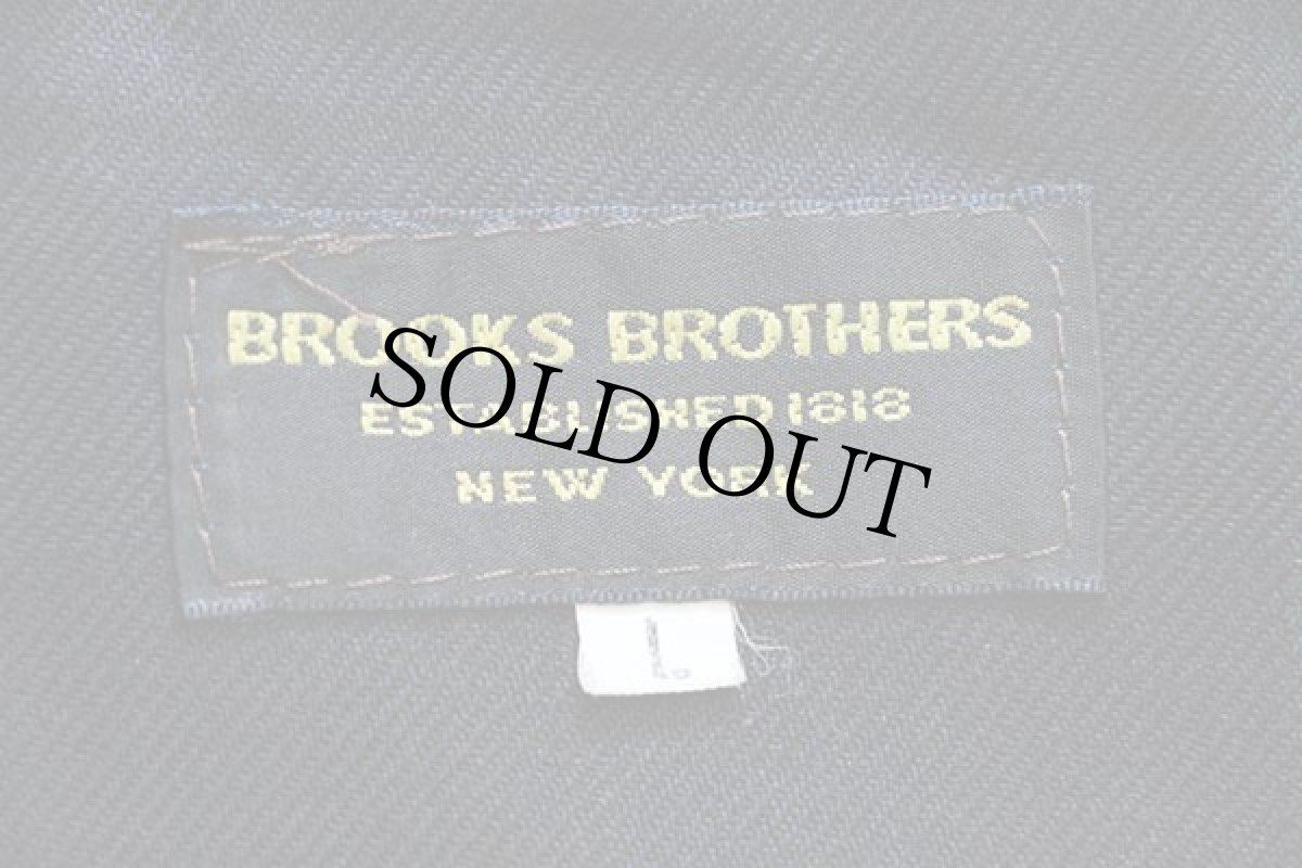 画像4: 80s BROOKS BROTHERSブルックスブラザーズ ブラックウォッチ タータンチェック 切り替え レザーベスト 焦げ茶 L (4)