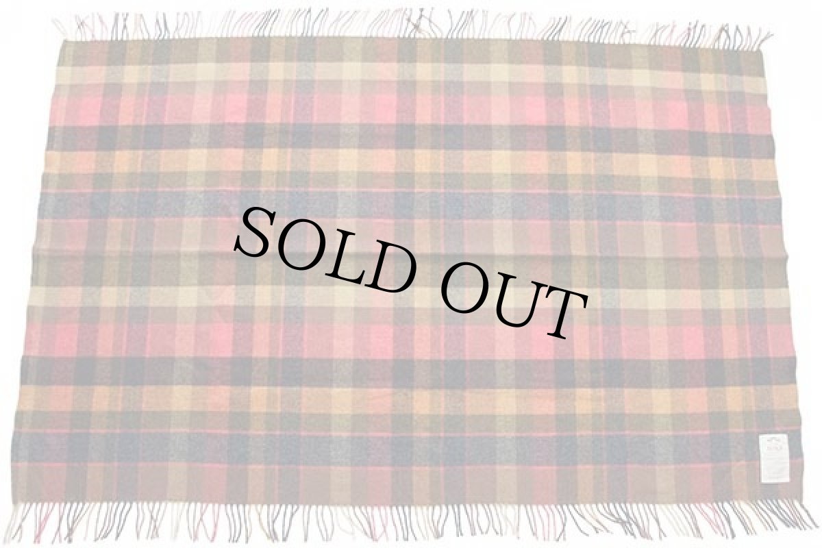 画像2: アイルランド製 AVOCA チェック ラムウール ブランケット (2)