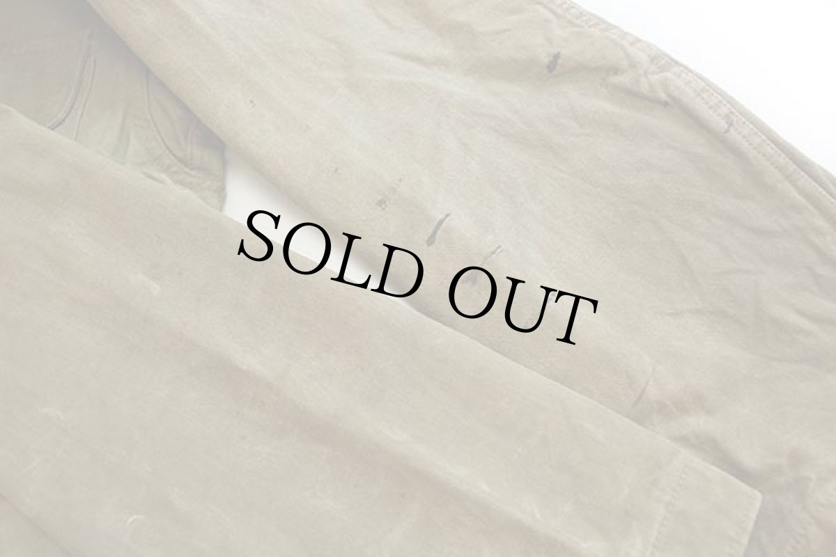 画像8: 40s Bone-Dry RED HEADレッドヘッド チンスト&フード付き ダック地 ハンティングジャケット オリーブドラブ (8)