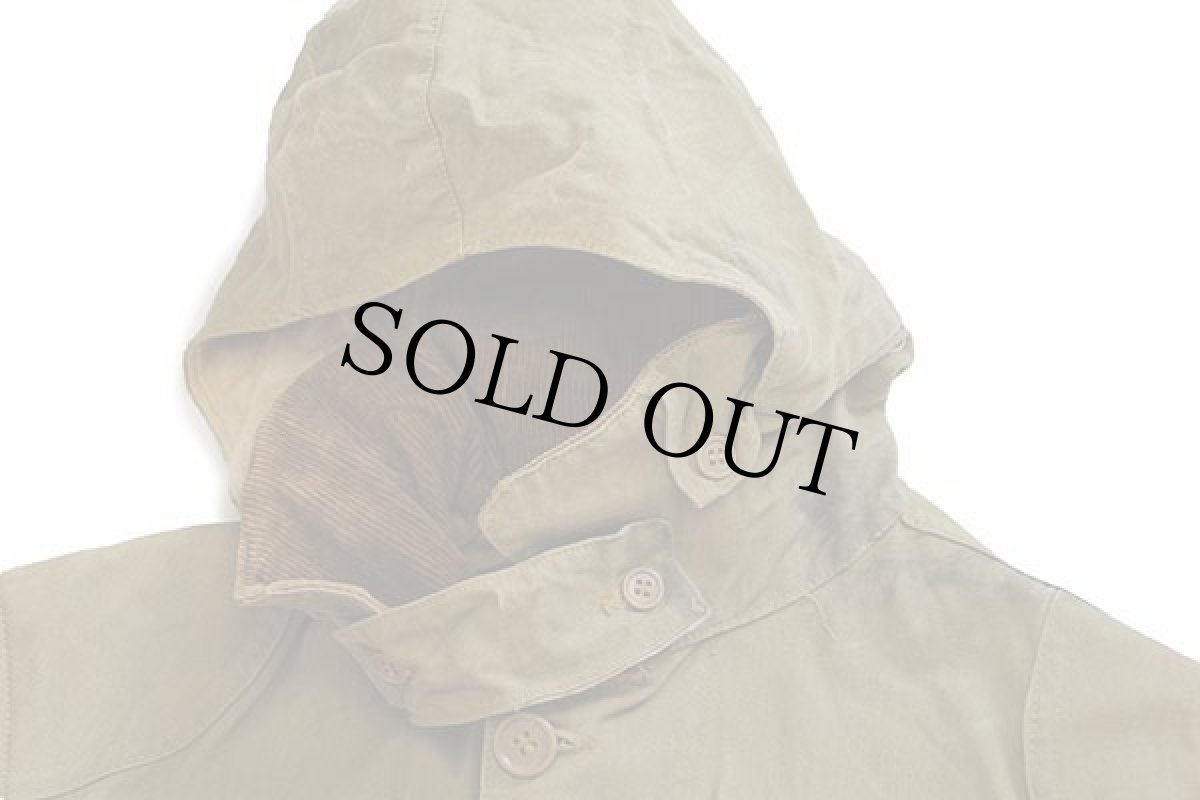 画像3: 40s Bone-Dry RED HEADレッドヘッド チンスト&フード付き ダック地 ハンティングジャケット オリーブドラブ (3)