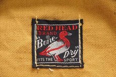 画像4: 50s Bone-Dry RED HEADレッドヘッド ダック地 ハンティングジャケット 茶 (4)