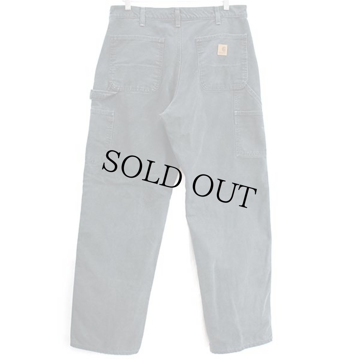 画像3: メキシコ製 carharttカーハート チェック ネルライナー ダック地 ペインターパンツ 黒 w34 L32 (3)