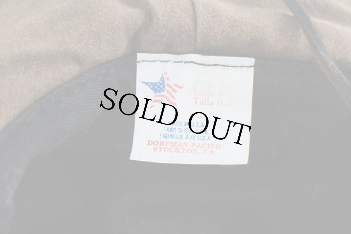 画像7: 80s USA製 DORFMAN PACIFIC ワックスコットン サファリハット 焦げ茶 L (7)