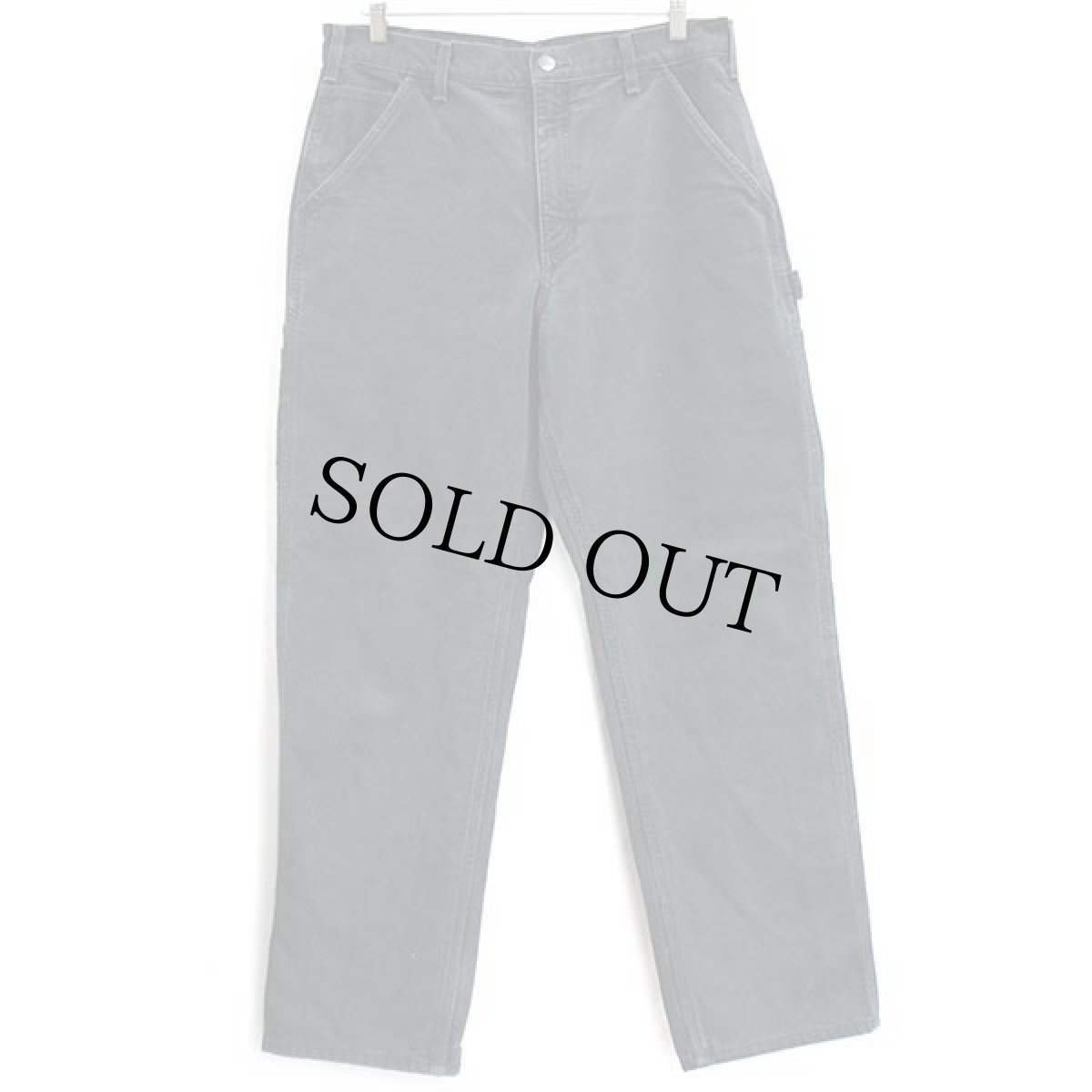 画像2: メキシコ製 carharttカーハート チェック ネルライナー ダック地 ペインターパンツ 黒 w34 L32 (2)