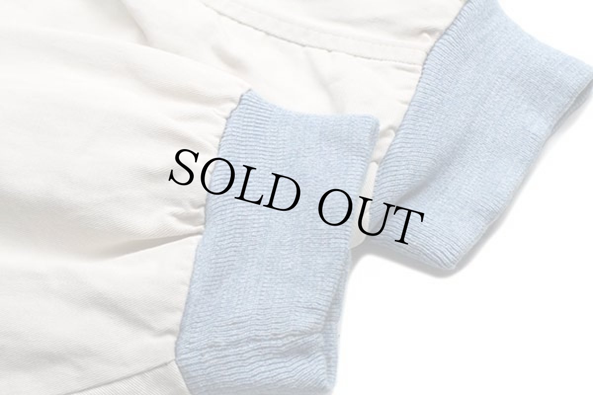 画像6: 90s USA製 AUBURN 刺繍 キルティングライナー コットン×デニム スタジャン 2XL (6)