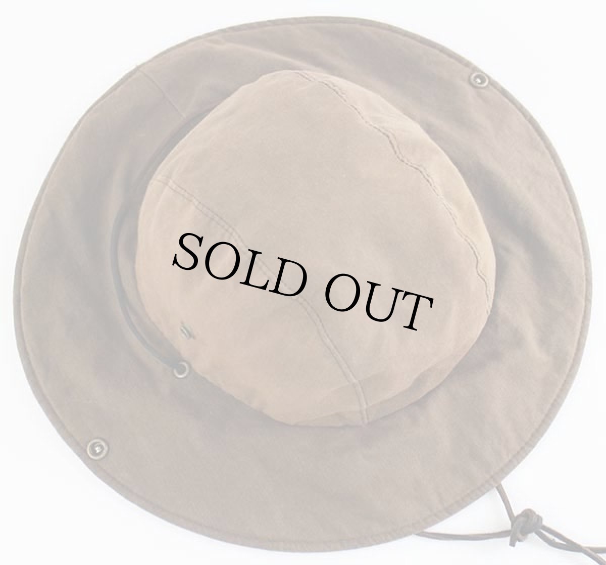 画像4: 80s USA製 DORFMAN PACIFIC ワックスコットン サファリハット 焦げ茶 L (4)