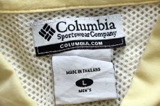 画像4: 00s Columbiaコロンビア PFG コットン フィッシングシャツ 薄黄 L (4)