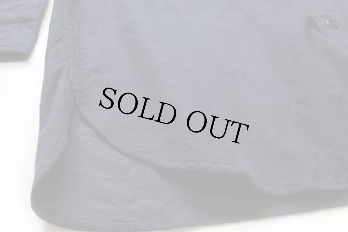 画像5: 80s USA製 Woolrichウールリッチ 無地 コットン シャモアクロスシャツ 紺 XL (5)