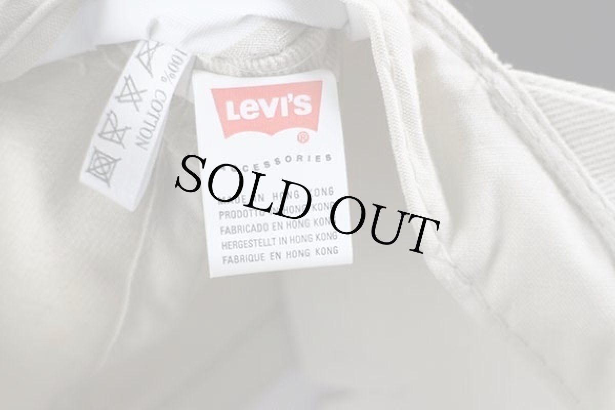 画像4: デッドストック★Levi'sリーバイス ロゴ刺繍 コットンキャップ ライトカーキ (4)
