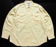 00s Columbiaコロンビア PFG コットン フィッシングシャツ 薄黄