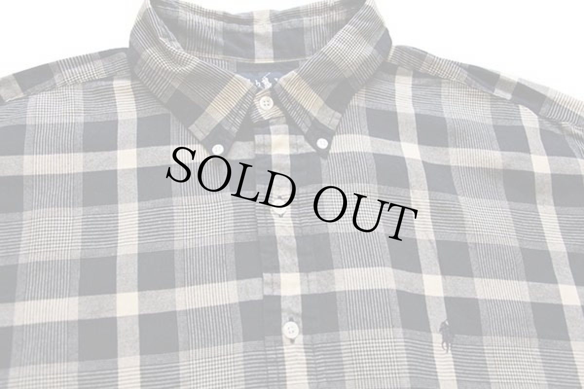 画像3: 90s ラルフローレンBLAIRE チェック ボタンダウン コットンシャツ XXL★特大 (3)