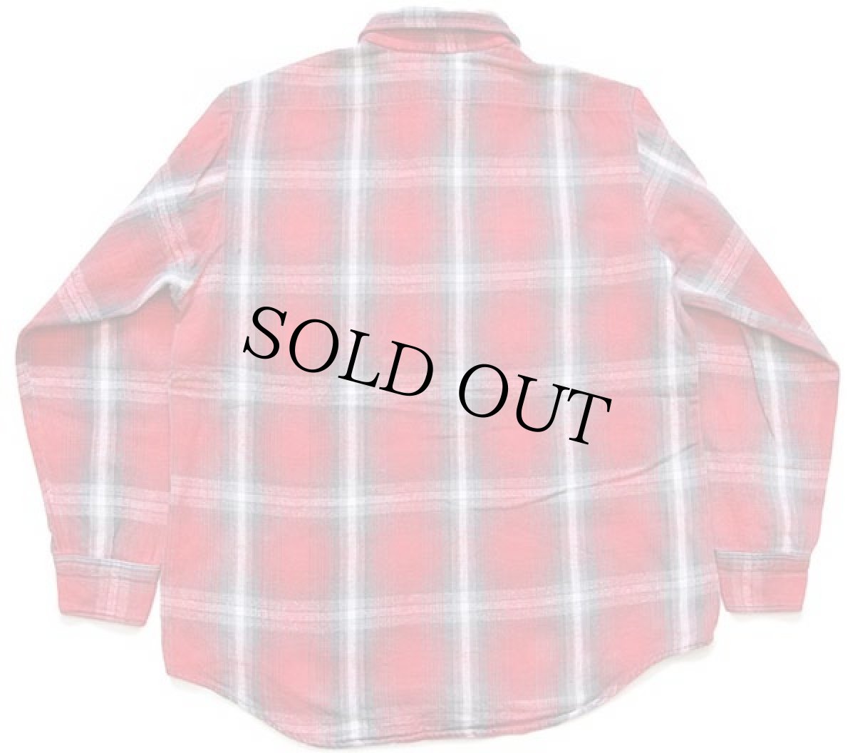 画像2: 70s JCPenney BIGMACビッグマック オンブレチェック コットン フランネルシャツ M (2)