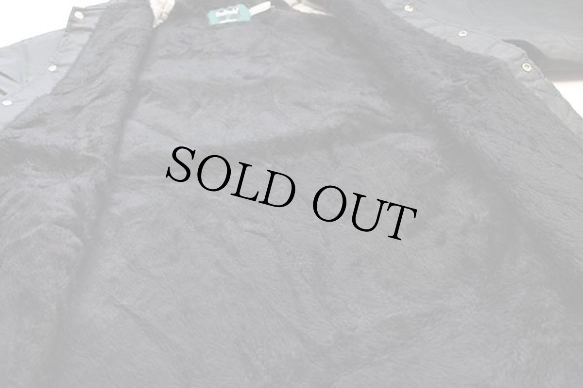 画像5: 90s USA製 Dunbrooke S.P.E.B.S.Q.S.A. HALL OF FAME CHORUS 両面プリント ボアライナー ナイロン コーチジャケット 黒 L (5)