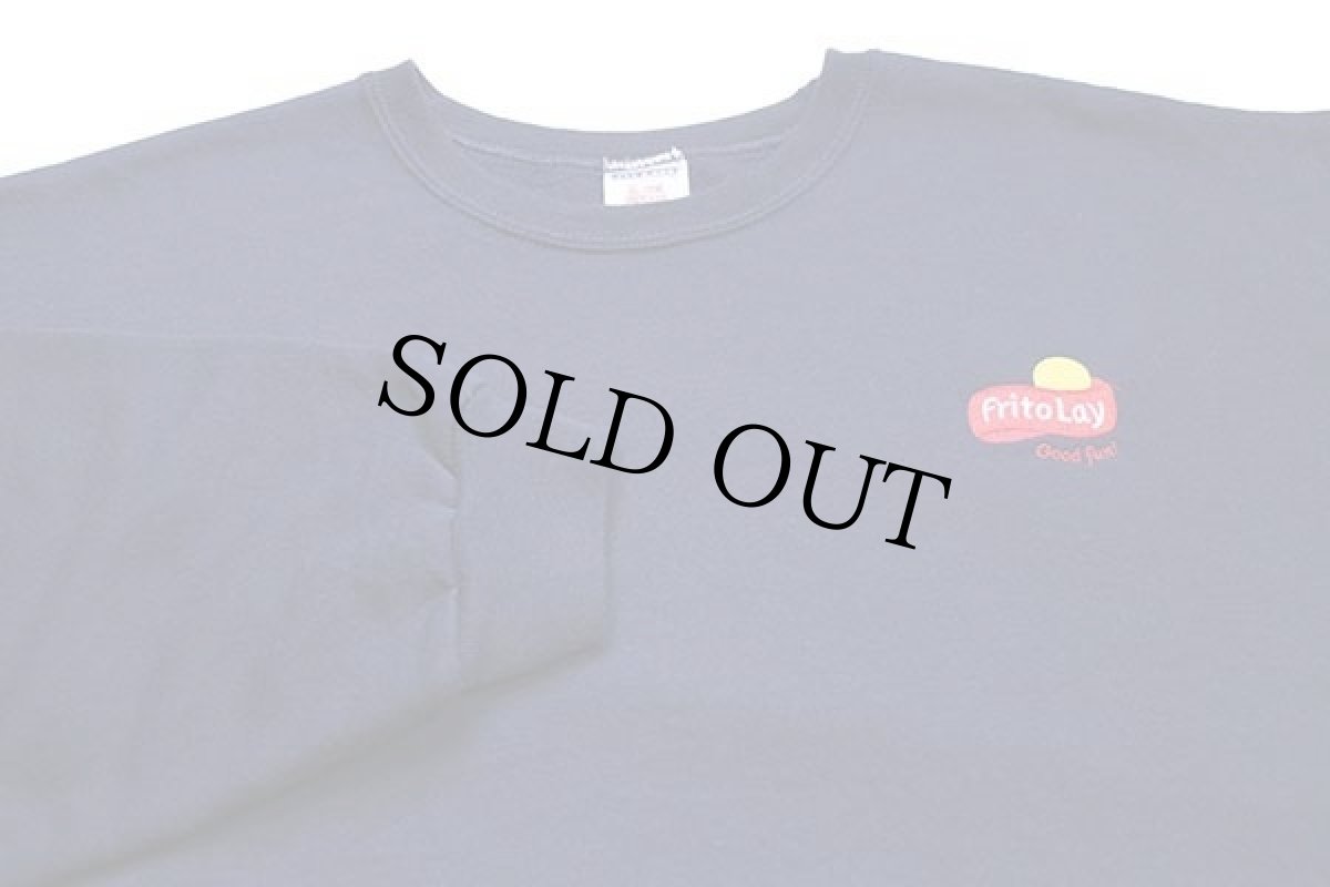 画像3: 00s FritoLay Good fun 刺繍 スウェット 紺 XL (3)