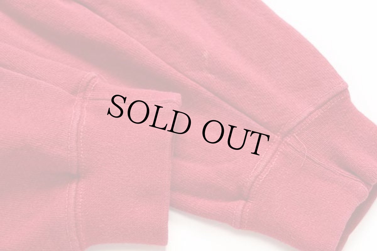 画像5: 90s USA製 LEVI'Sリーバイス ワンポイント スウェット 濃赤 M (5)