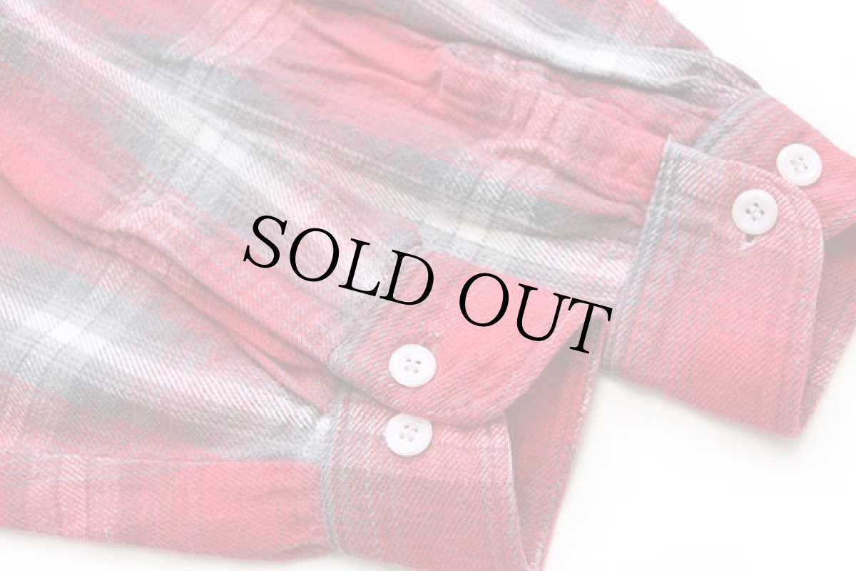 画像6: 70s JCPenney BIGMACビッグマック オンブレチェック コットン フランネルシャツ M (6)