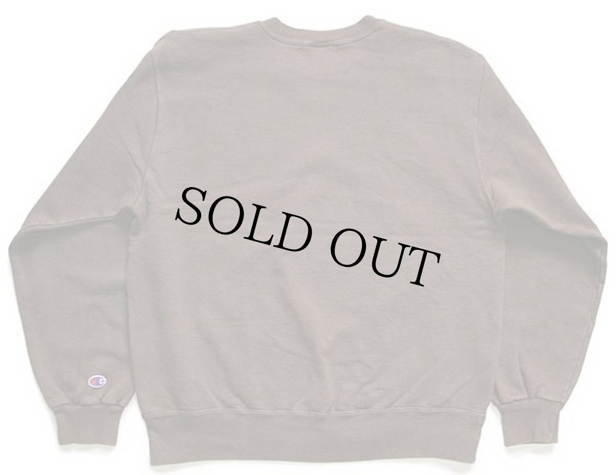 画像2: 90s メキシコ製 Championチャンピオン ワンポイント スクリプト ロゴ刺繍 前V スウェット チョコレート L (2)