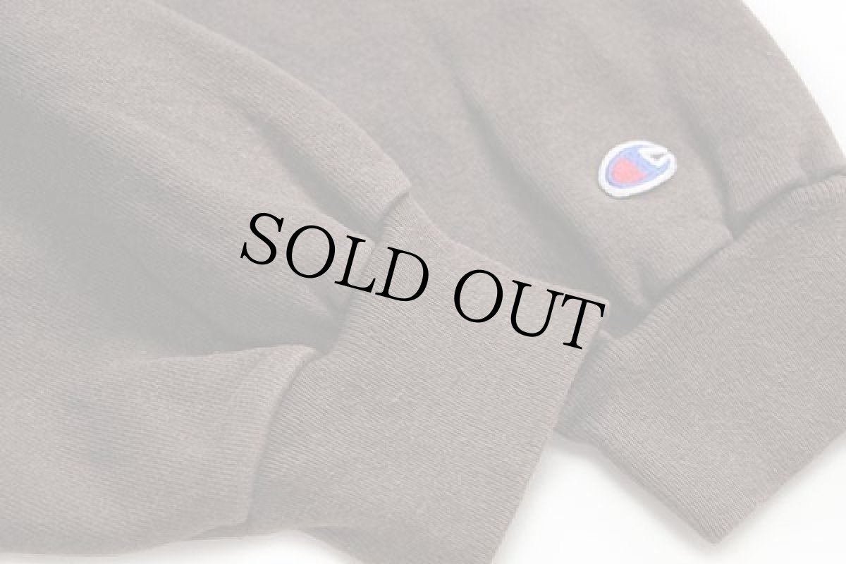 画像5: 90s メキシコ製 Championチャンピオン ワンポイント スクリプト ロゴ刺繍 前V スウェット チョコレート L (5)