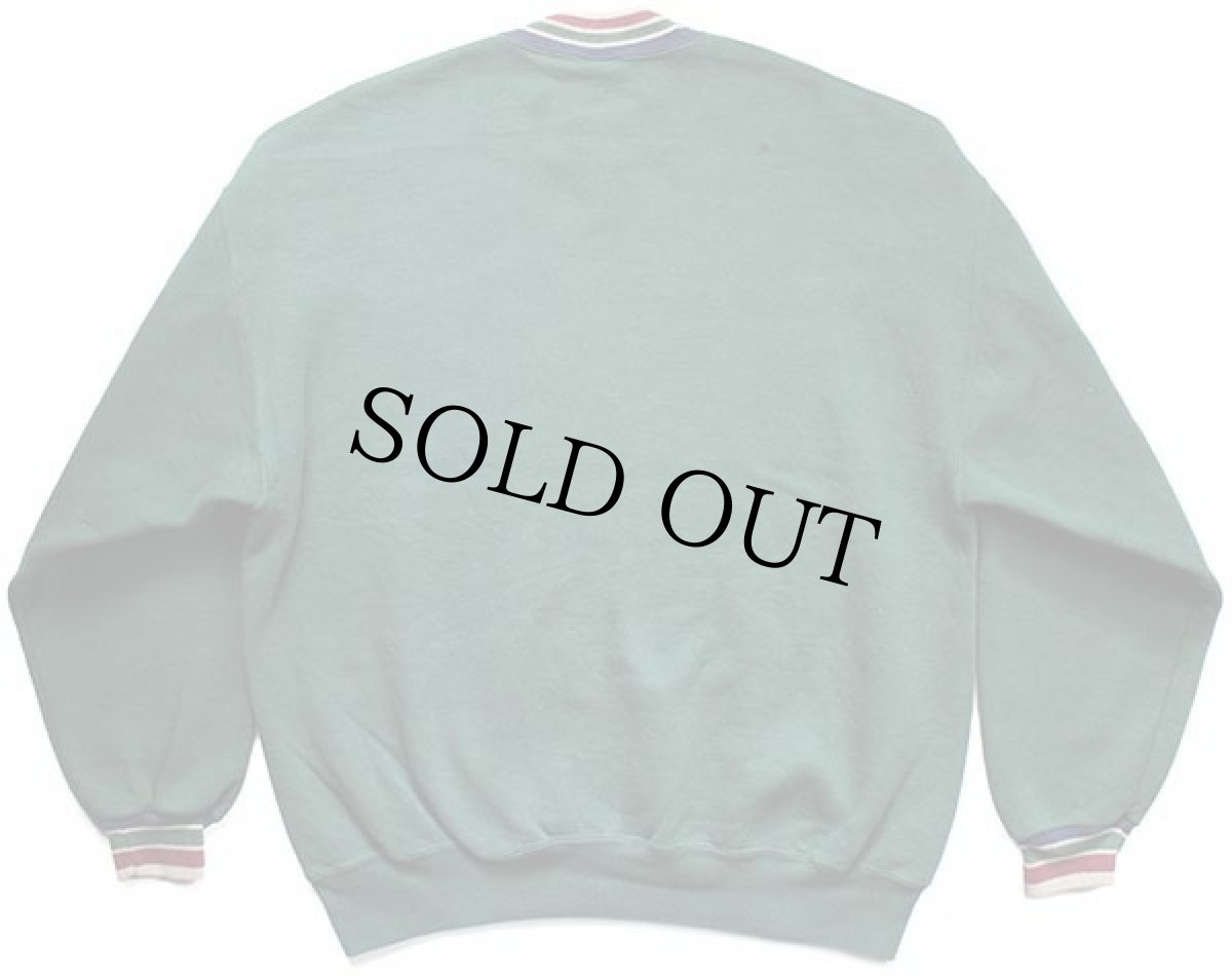 画像2: 90s USA製 THE FIGHTING DUCKS OREGON リブライン スウェット 緑 XL (2)