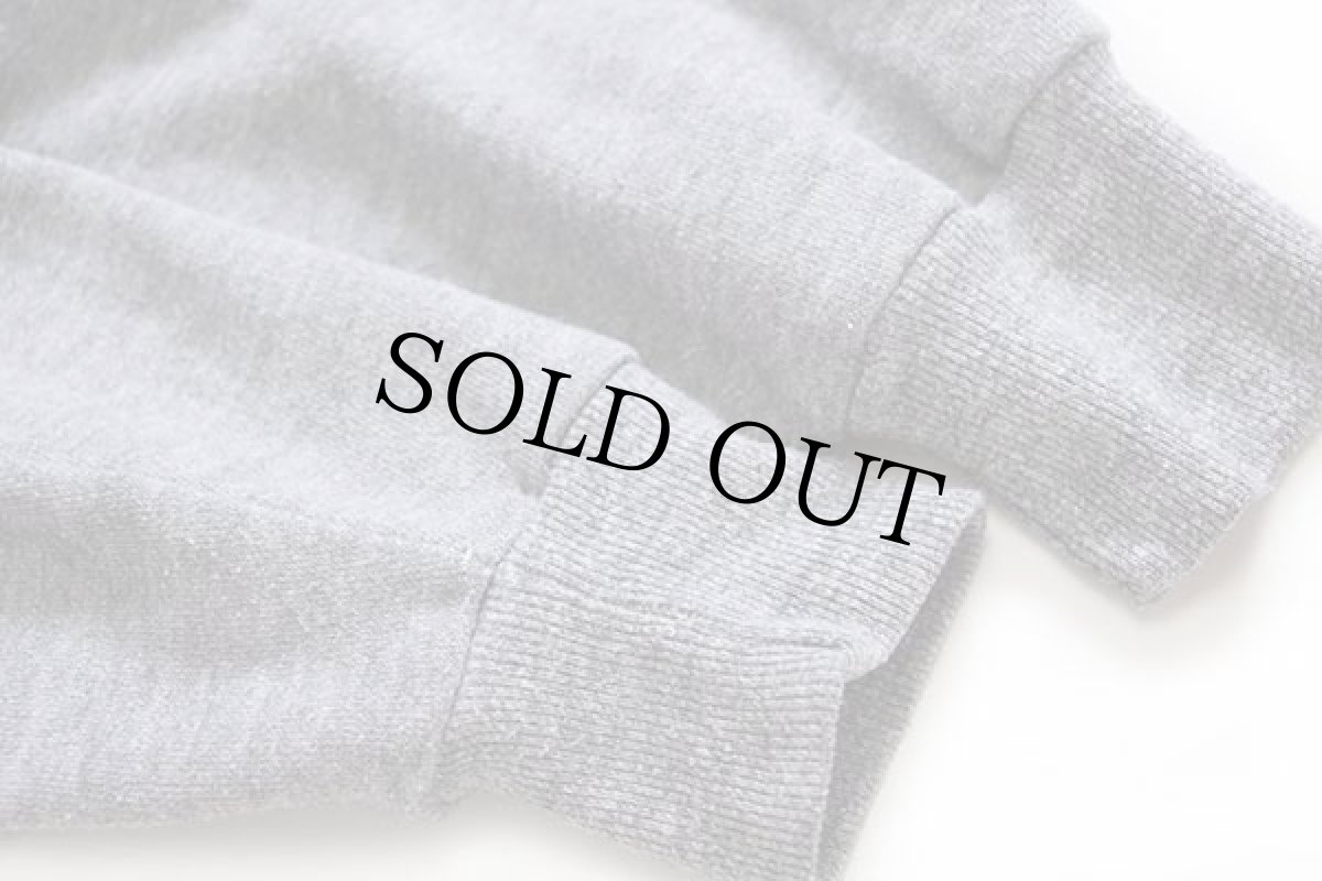 画像6: 80s USA製 Velva Sheen DEFIANCE STAFF ブルドッグ ツートン スウェットパーカー 杢グレー×紺 XL (6)