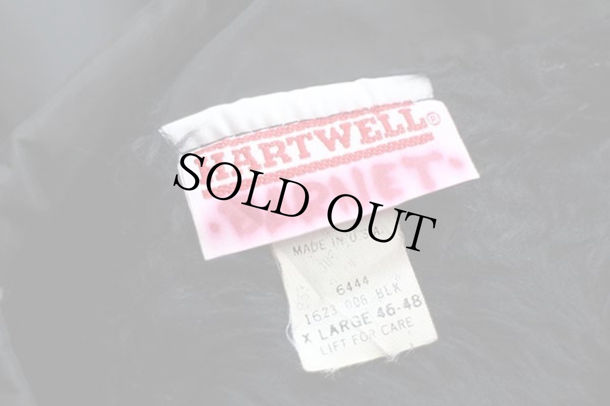 画像4: 90s USA製 BANKHEAD ENTERPRISES INC 刺繍 ボアライナー ナイロン コーチジャケット 黒 XL (4)