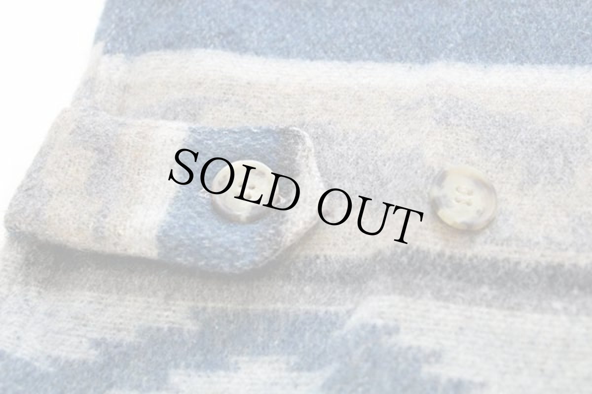 画像6: イタリア製 JEANSERIA DEL CORSO ネイティブ柄 ウール ラグベスト L (6)