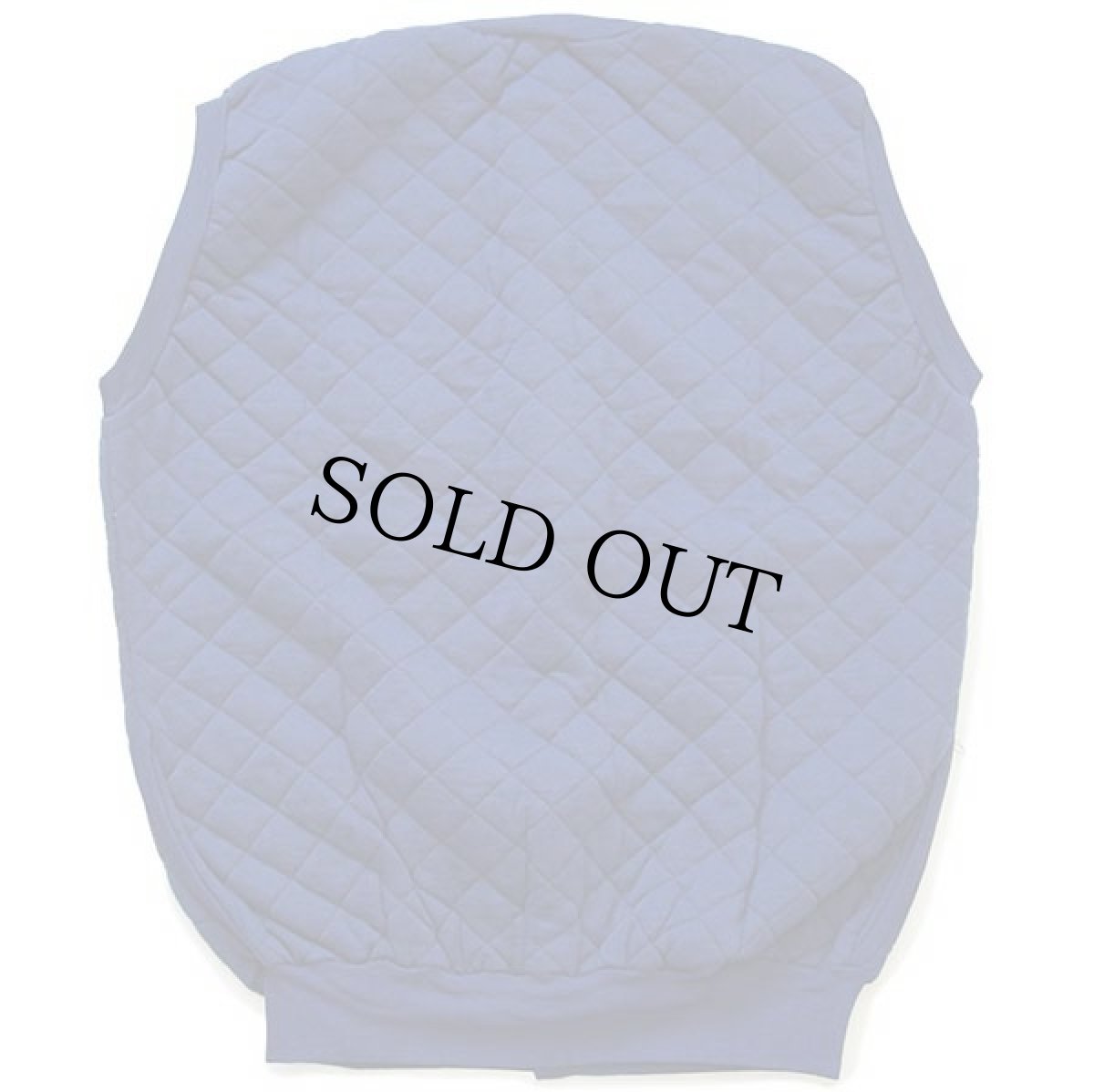 画像2: デッドストック★イタリア製 Assitalia パッチ付き スウェット キルティングベスト 紺 XL (2)