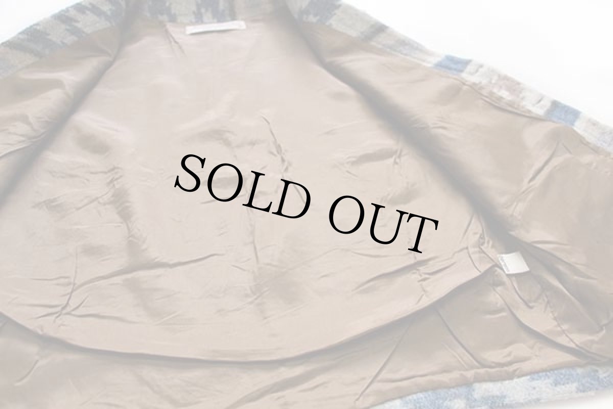 画像5: イタリア製 JEANSERIA DEL CORSO ネイティブ柄 ウール ラグベスト L (5)