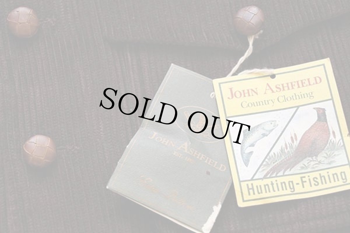 画像5: デッドストック★イタリア製 JOHN ASHFIELD コットン 太畝 コーデュロイ ハンティングベスト 焦げ茶 48 (5)