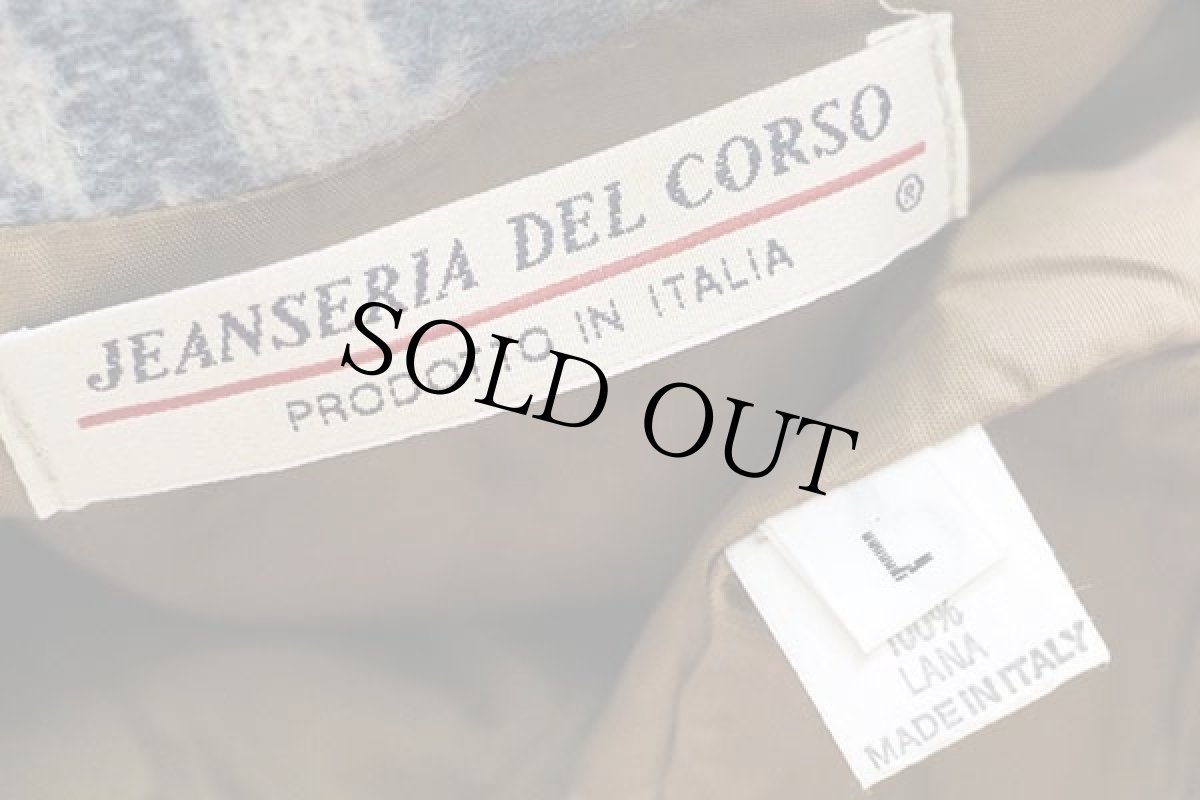 画像4: イタリア製 JEANSERIA DEL CORSO ネイティブ柄 ウール ラグベスト L (4)