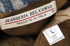 画像4: イタリア製 JEANSERIA DEL CORSO ネイティブ柄 ウール ラグベスト L (4)